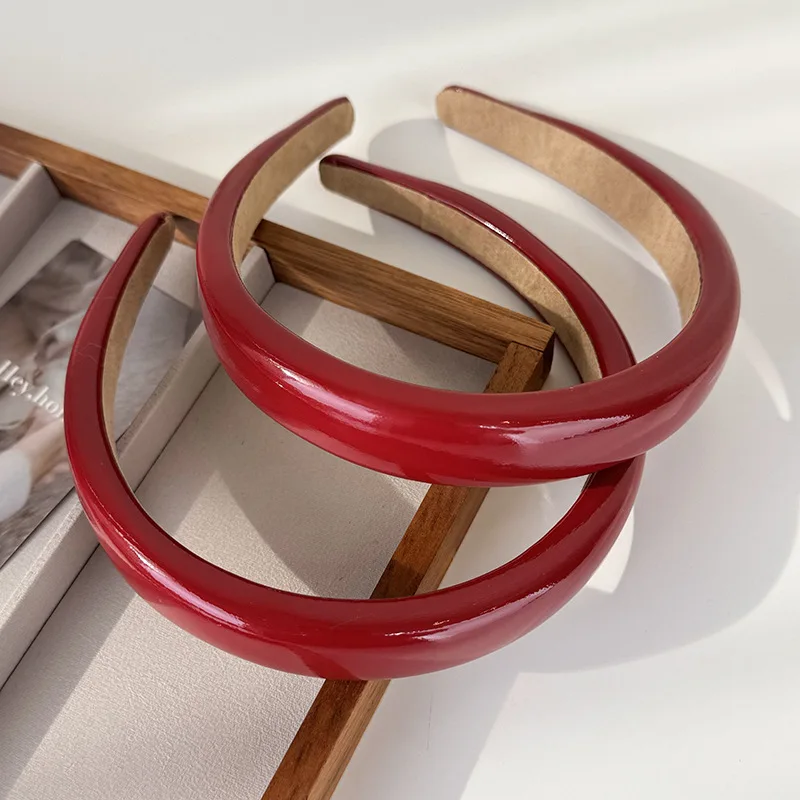 Leatherwork Rings - Christmas Hair Accessories Fashion Red Glossy