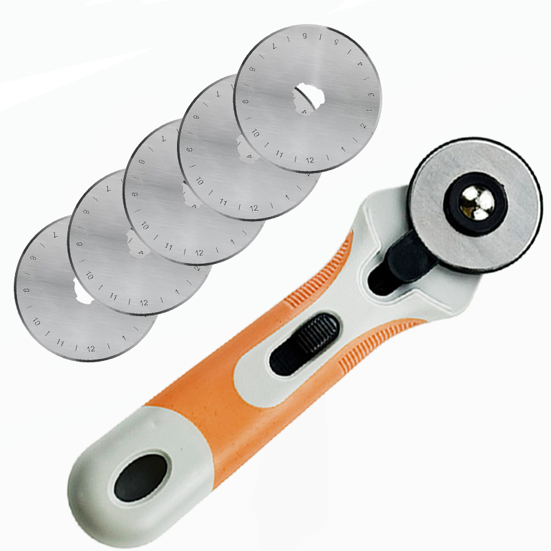Leatherwork Knife - 45mm Rotary Cutter, Fabric Cutting Roller