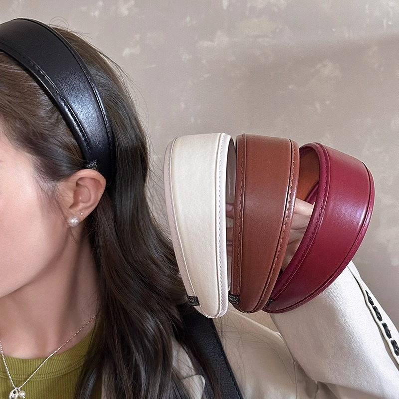 Leather Headbands Simple Solid - Leatherwork Rings recension och pris