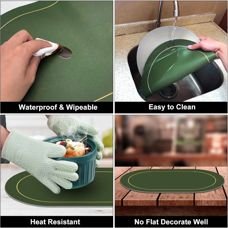 Table Leather Placemats, Heat  - Leatherwork Desk recension och pris