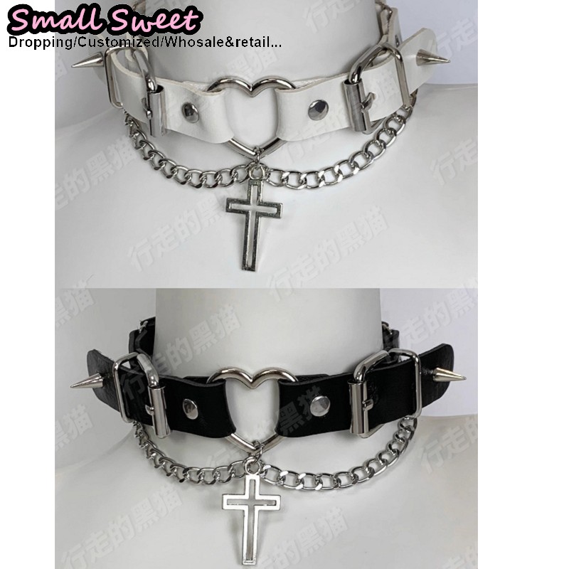 Goth Hair Accessories Harajuku - Leatherwork Rings recension och pris
