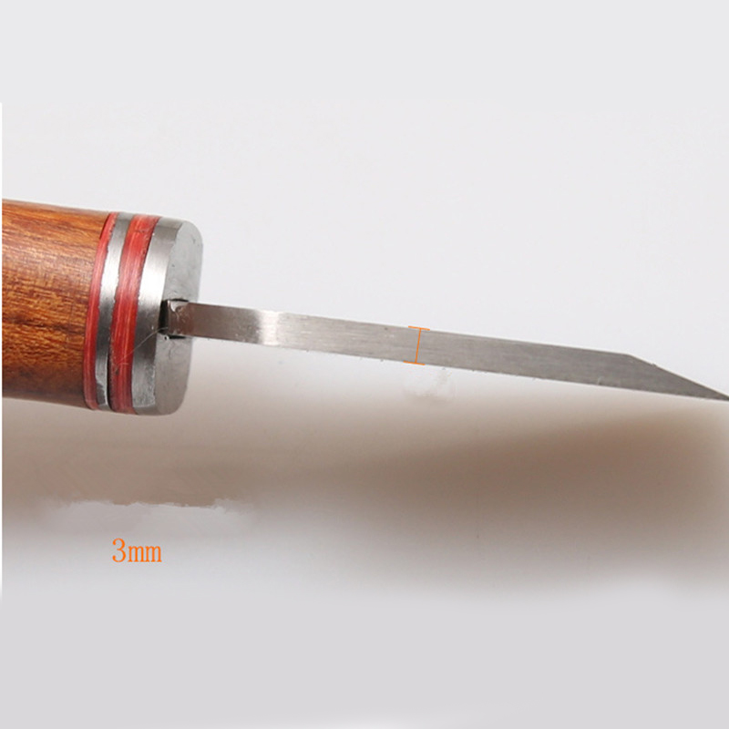 3mm thick and 35mm wide blade  - Leatherwork Knife recension och pris