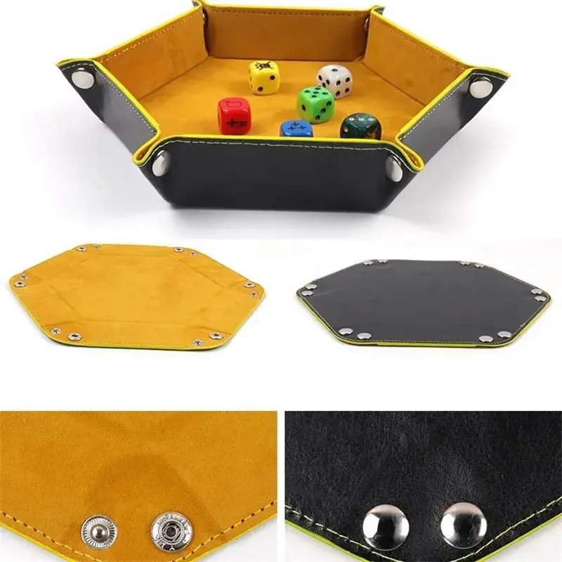 Dice Tray Hexagon  Rolling Hol - Leatherwork Desk recension och pris