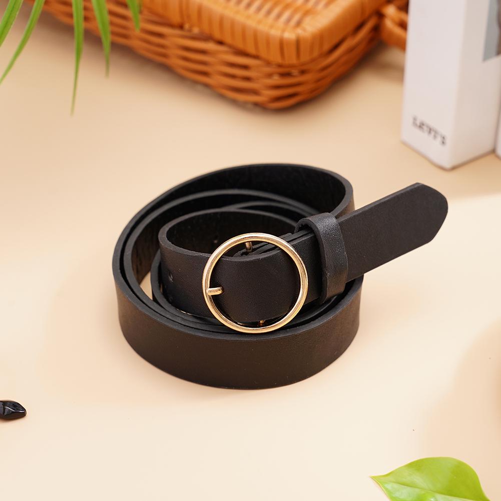 Trendy Women PU Leather Belt w - Leatherwork Rings recension och pris