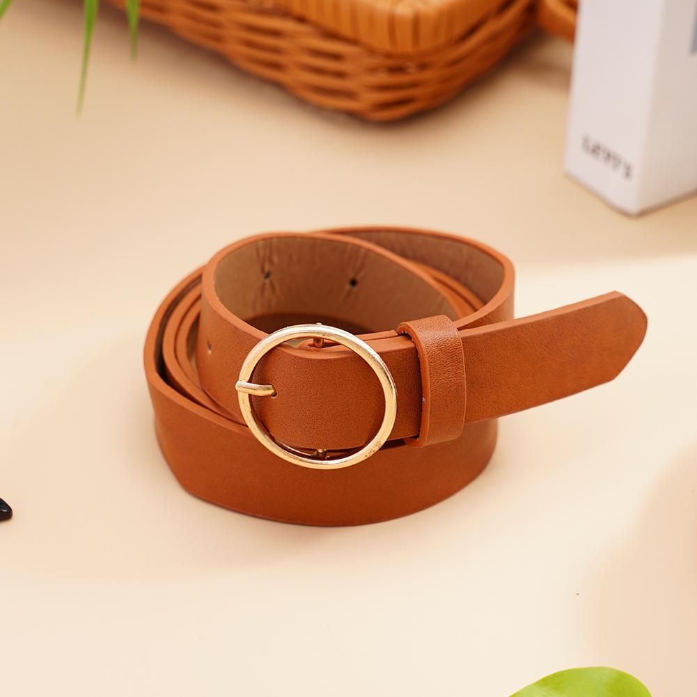 Trendy Women PU Leather Belt w - Leatherwork Rings recension och pris