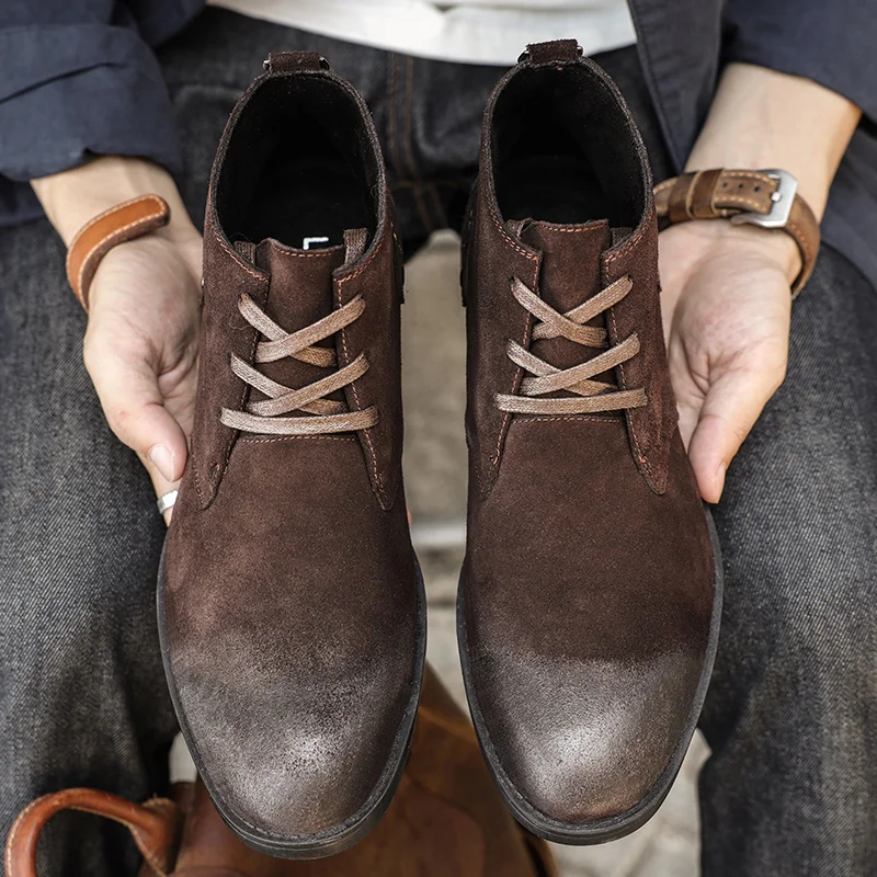 New Cow Suede Ankle Boots Hand - Leatherwork Tools recension och pris