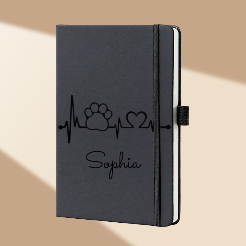 Custom Name Floral Monogram A5 - Leatherwork Journal recension och pris