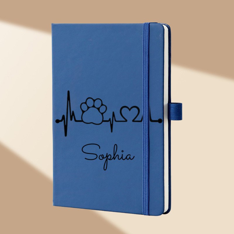 Custom Name Floral Monogram A5 - Leatherwork Journal recension och pris