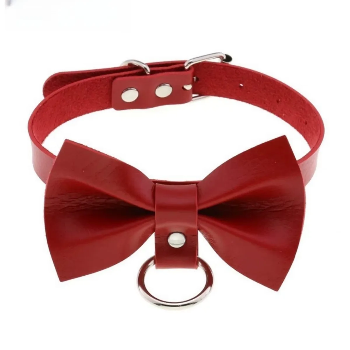Trendy Leather Bow Collar | Ci - Leatherwork Rings recension och pris