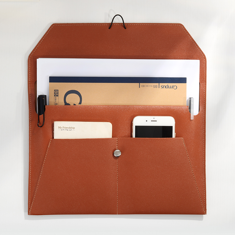 A4 Business Leather File Bag M - Leather Work Folder recension och pris