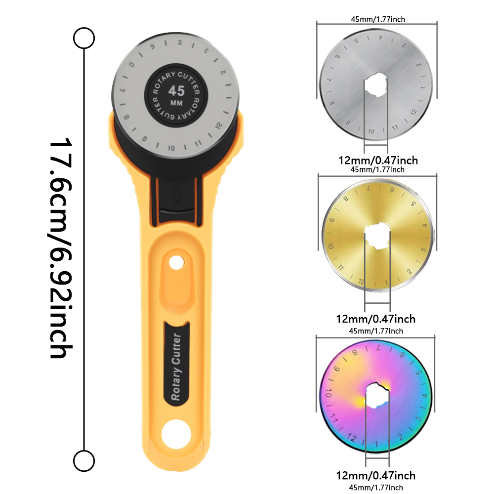 45mm Rotary Fabric Cutter Leat - Leatherwork Tools recension och pris