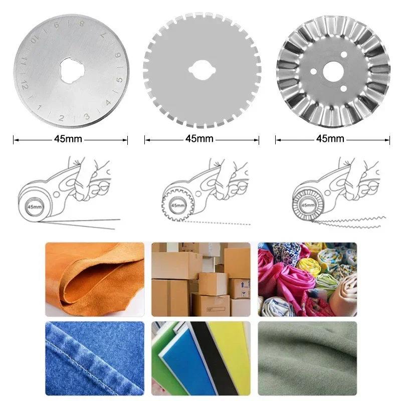 45MM Roller Wheel Knife Cloth  - Leatherwork Knife recension och pris