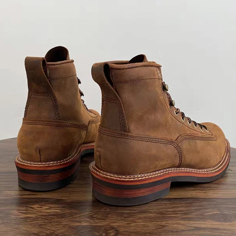 Vintage British Men Ankle Boot - Leatherwork Tools recension och pris