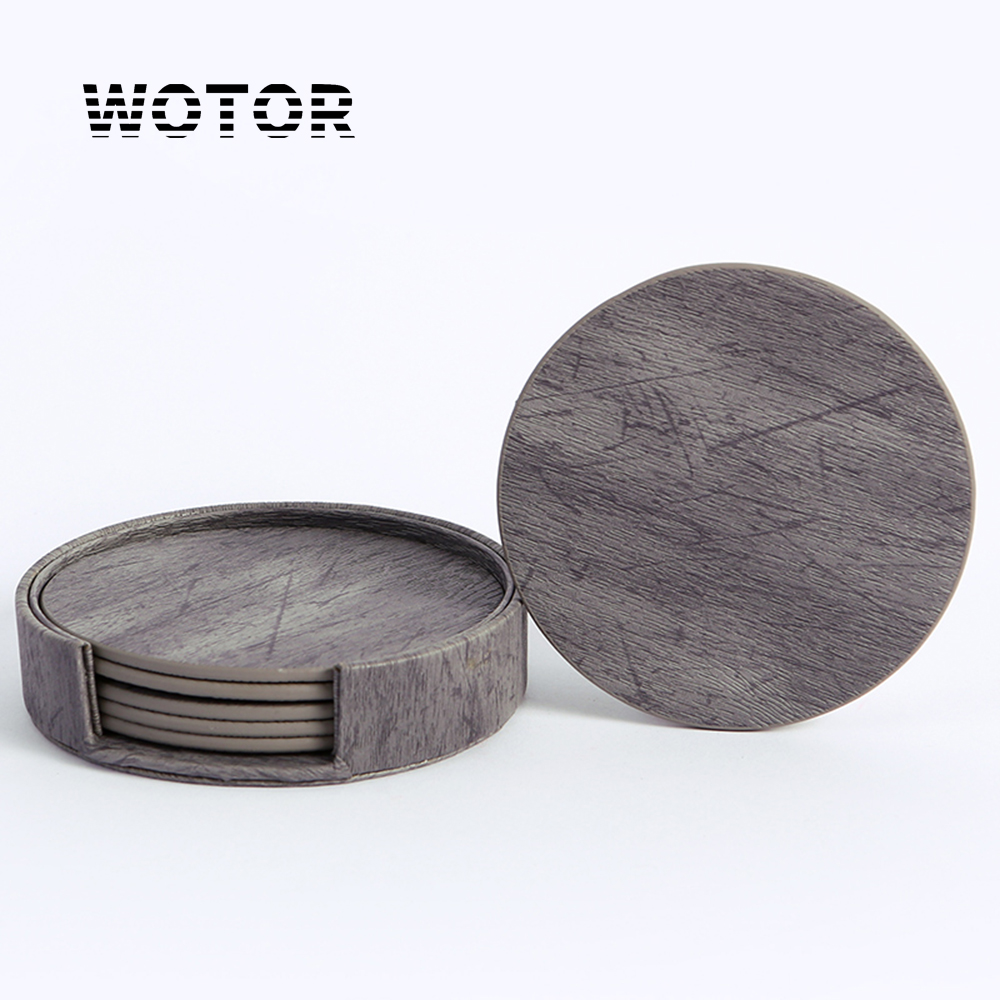 WOTOR 6PCS/Lot Circle Wood Gra - Leatherwork Rings recension och pris