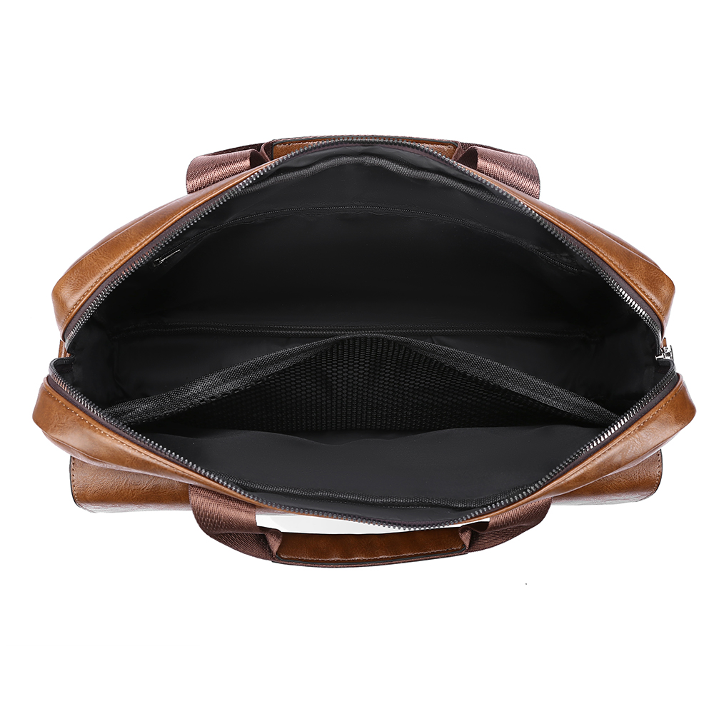 Mens Business Briefcase Large  - Leather Work Bag Laptop recension och pris