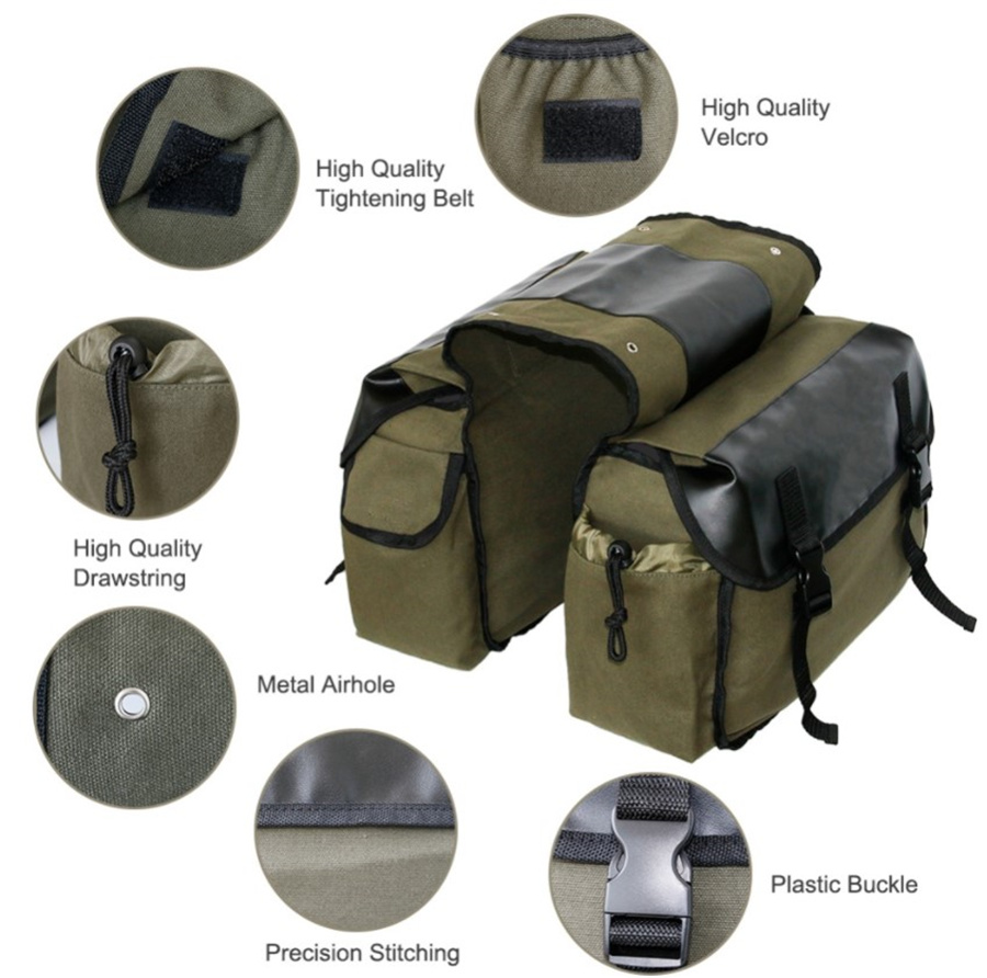 Canvas Leather Rear Saddlebag  - Leatherwork Tools recension och pris