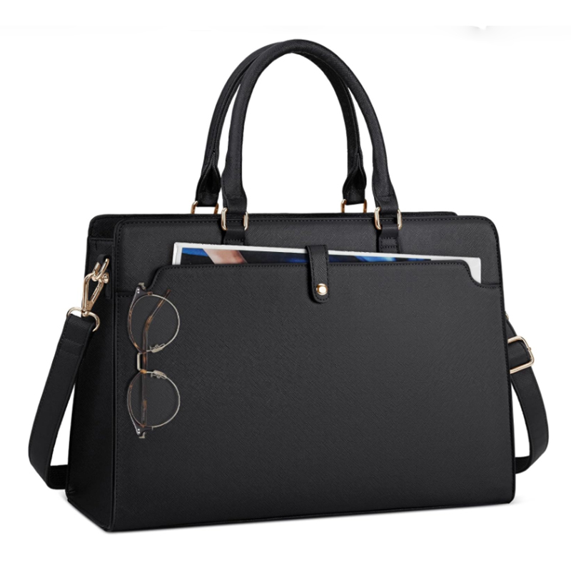 Large Capacity Laptop Bag for  - Leather Work Bag Laptop recension och pris