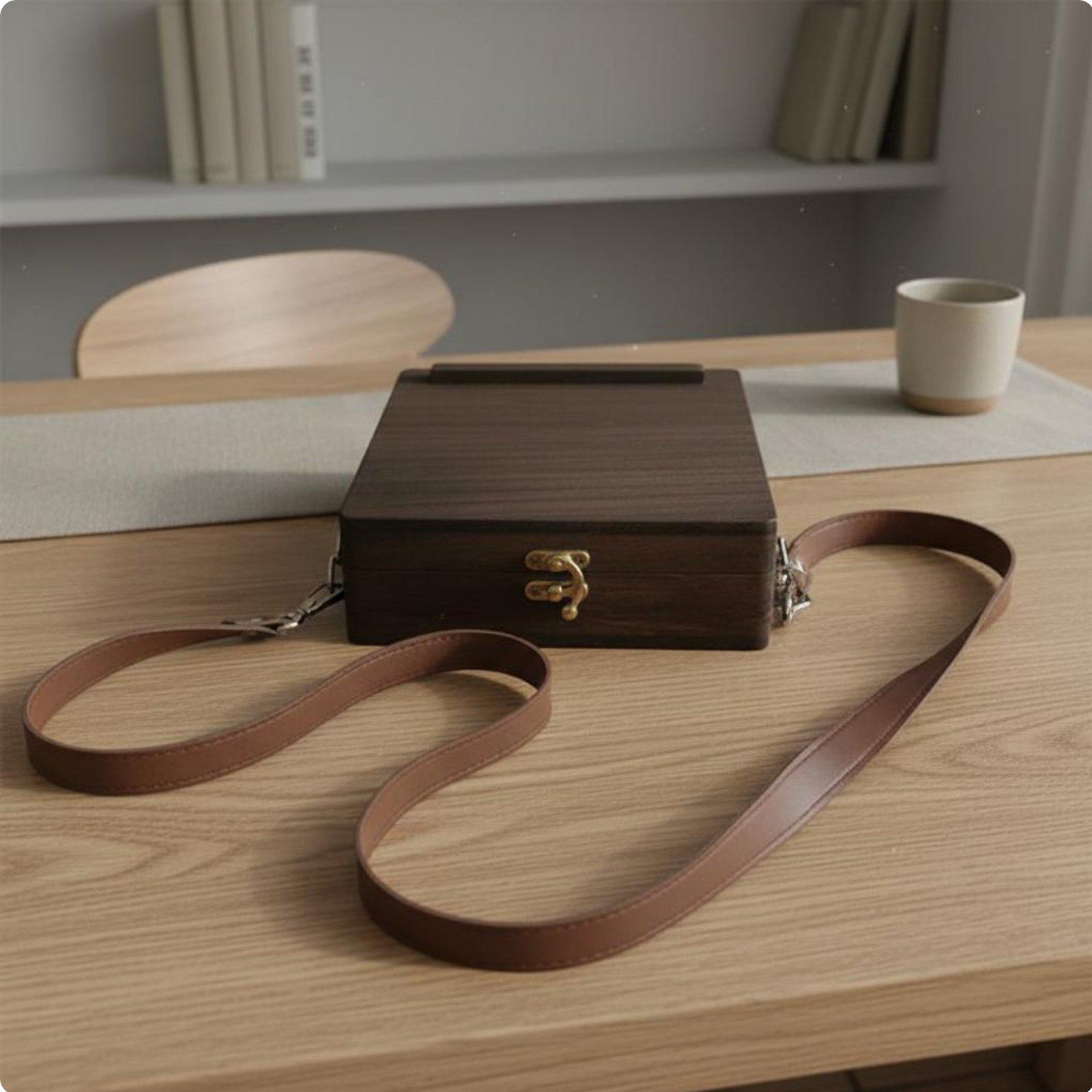 Wood Messenger Storage Case wi - Leatherwork Journal recension och pris