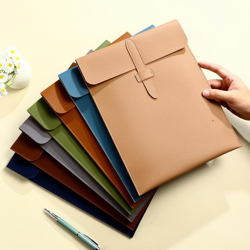 A4 Scratch Resistant Thick Lea - Leather Work Folder recension och pris