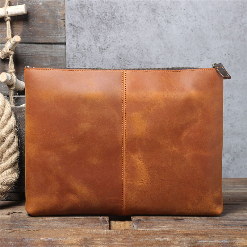 Vintage handmade genuine leath - Leather Work Bag Laptop recension och pris
