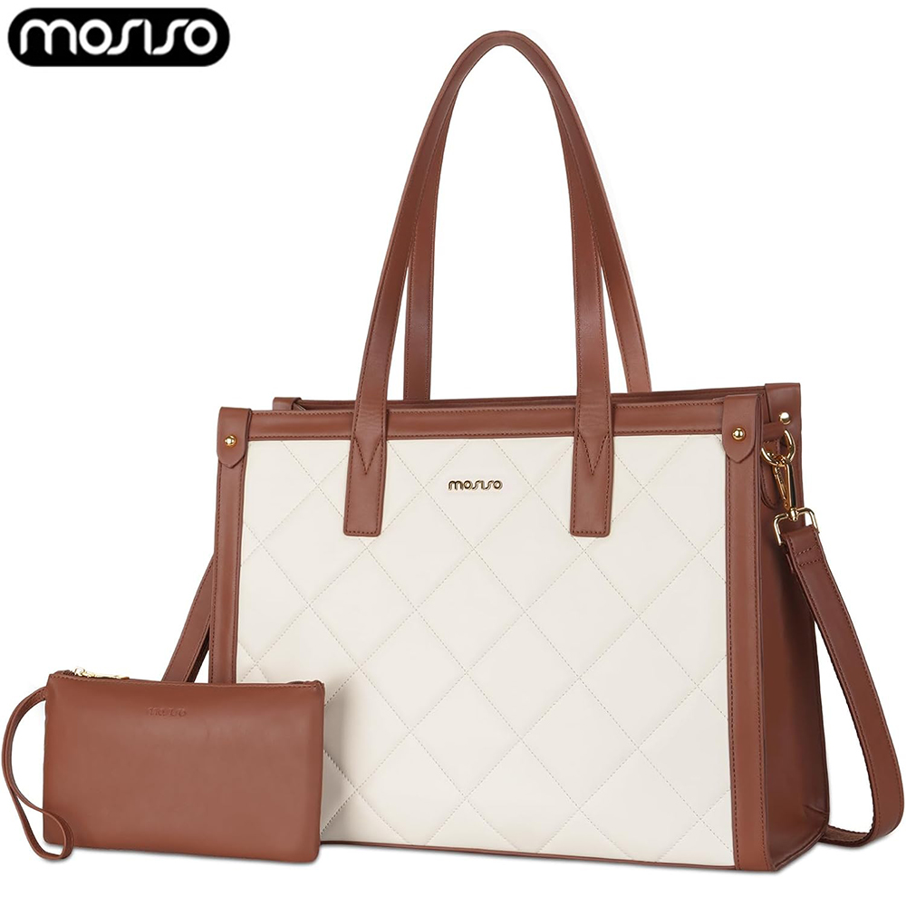 Waterproof Laptop Bag for Wome - Leather Work Bag Laptop recension och pris