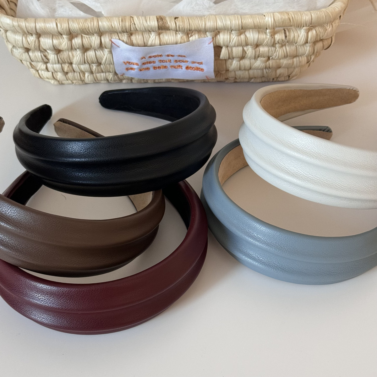 PU Leather Wide Headbands Hair - Leatherwork Rings recension och pris