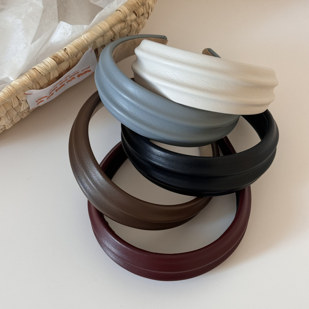 PU Leather Wide Headbands Hair - Leatherwork Rings recension och pris