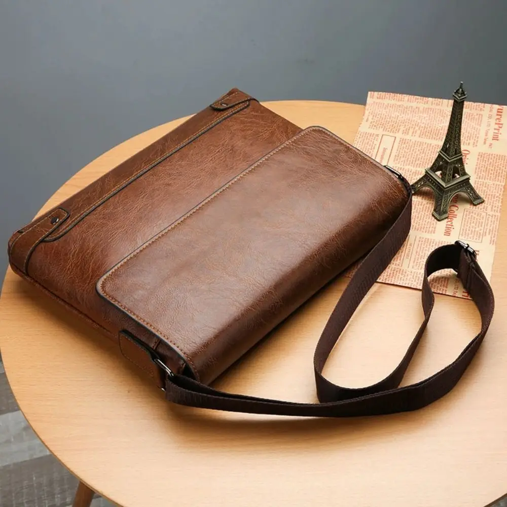 Briefcase For Men PU Leather T - Leather Work Bag Laptop recension och pris