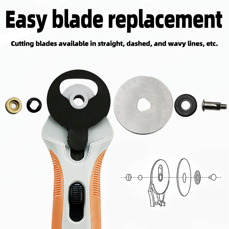 45mm Rotary Cutter, Fabric Cut - Leatherwork Knife recension och pris