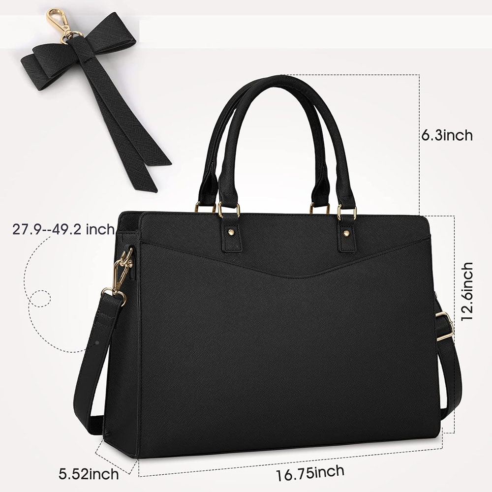 Laptop Bag for Women 15.6 Inch - Leather Work Bag Laptop recension och pris