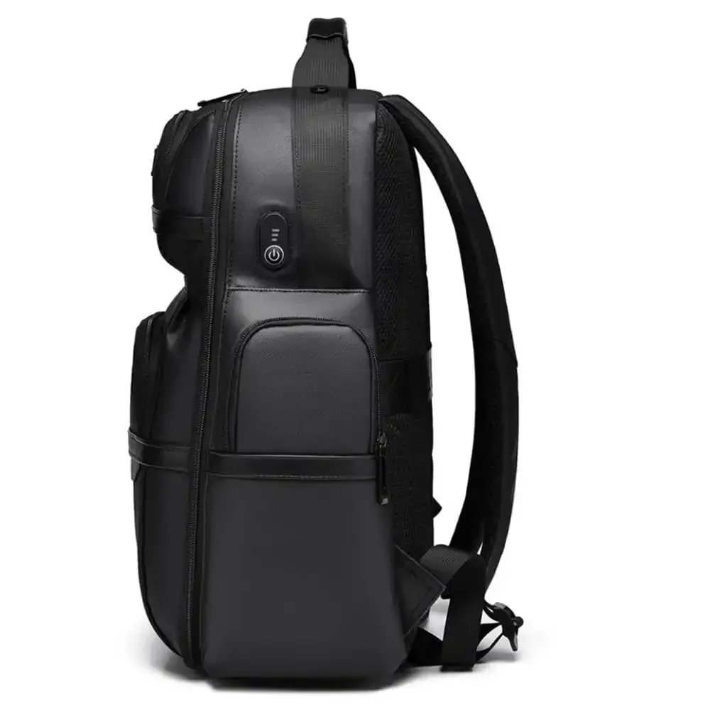 Men Leather Laptop Backpack Fi - Leather Work Bag Laptop recension och pris