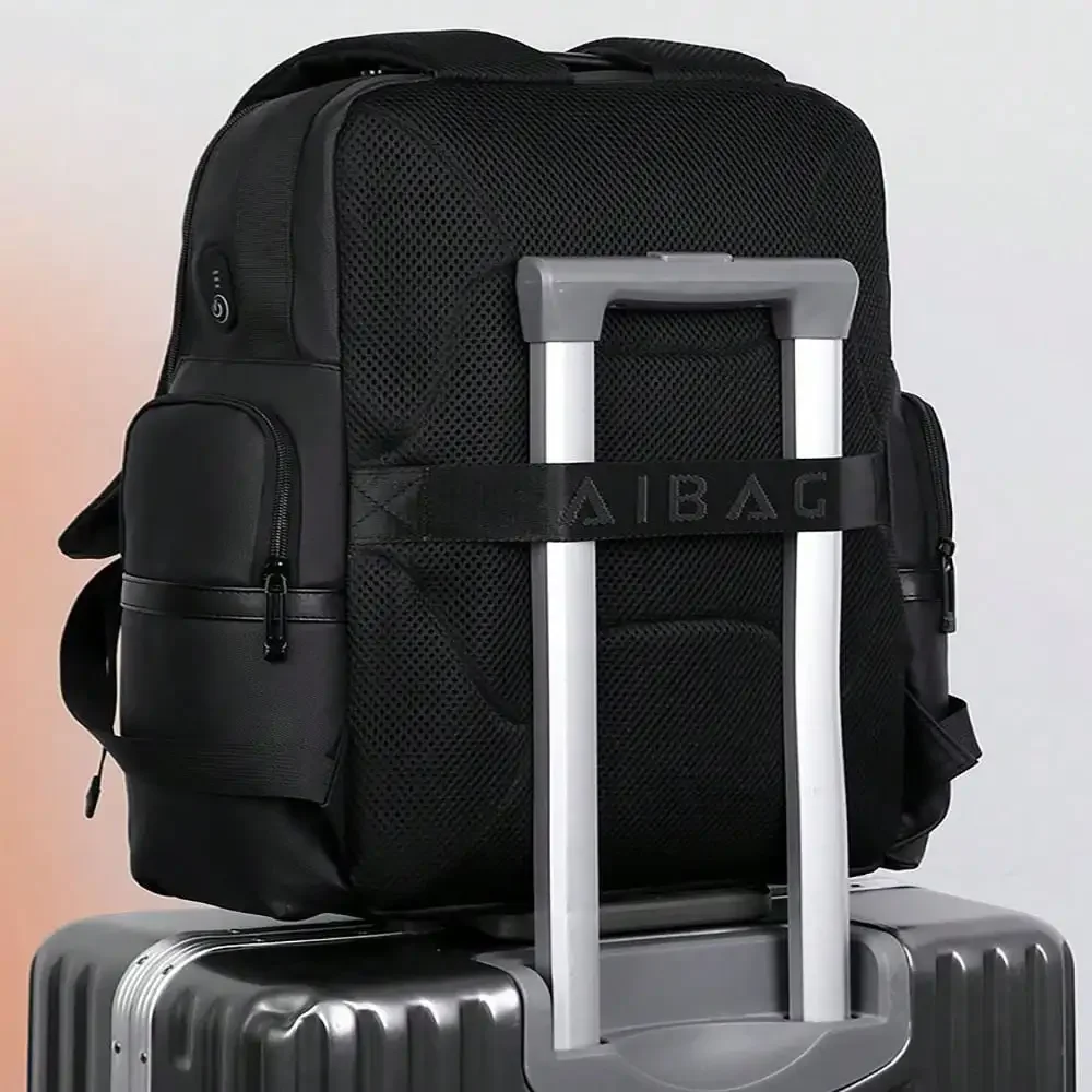 Men Leather Laptop Backpack Fi - Leather Work Bag Laptop recension och pris