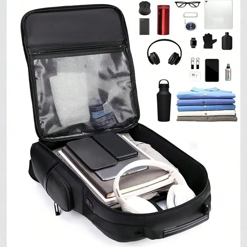 Men Leather Laptop Backpack Fi - Leather Work Bag Laptop recension och pris