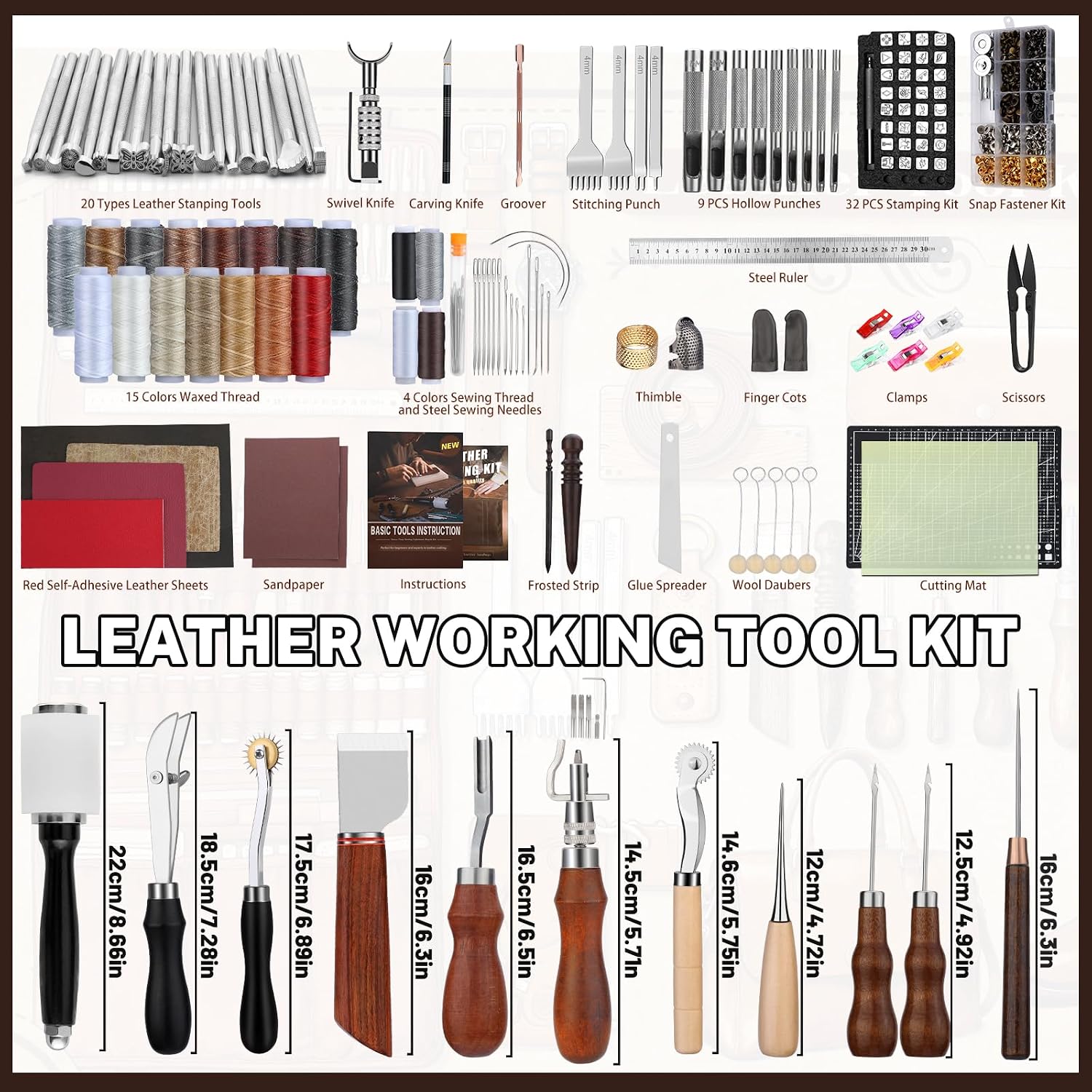Leather Working Kit, Leather W - Leatherwork Tools recension och pris