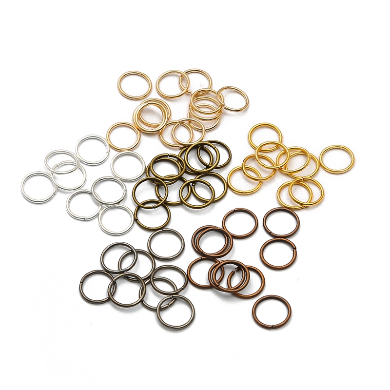 200pcs 4-10mm Open Circle Meta - Leatherwork Rings recension och pris