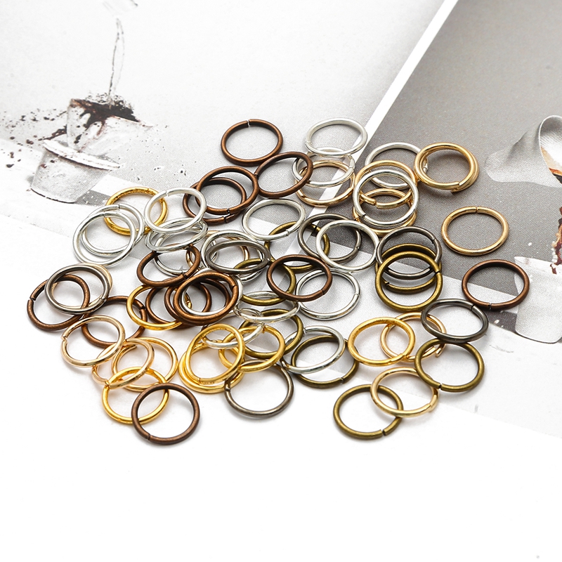 200pcs 4-10mm Open Circle Meta - Leatherwork Rings recension och pris