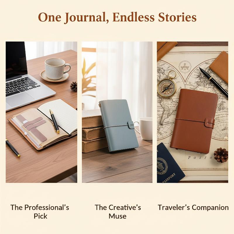 Vintage PU Leather Refillable  - Leatherwork Journal recension och pris
