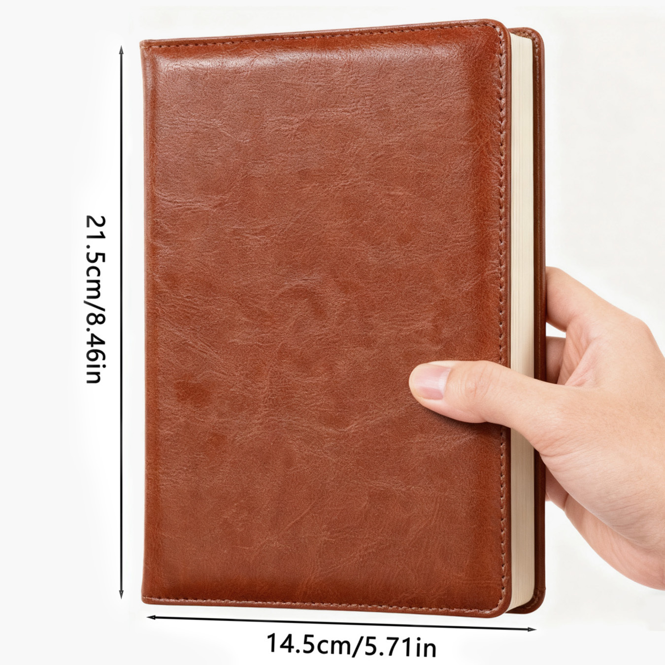 Vintage Leather Journal with R - Leatherwork Journal recension och pris