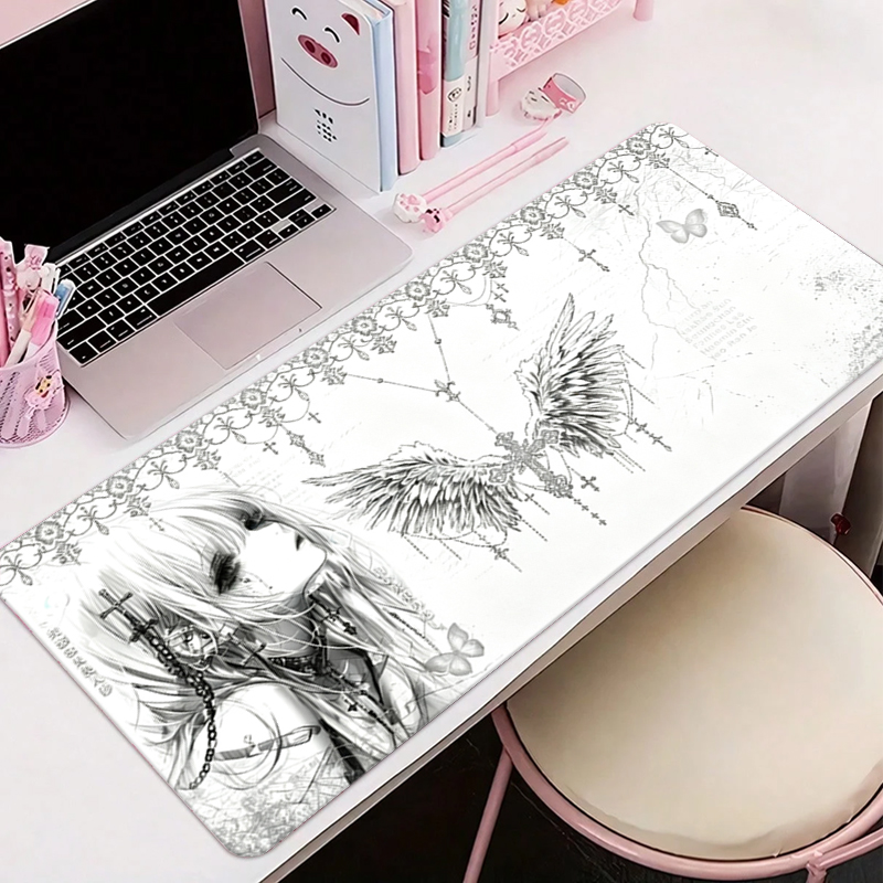 Leather Mousepad Black White A - Leatherwork Desk recension och pris