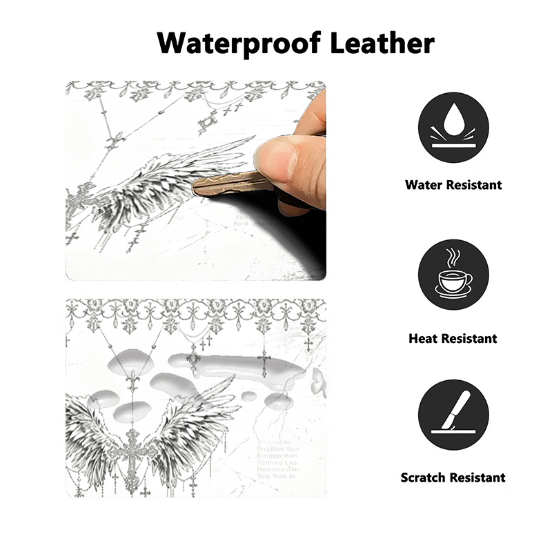 Leather Mousepad Black White A - Leatherwork Desk recension och pris