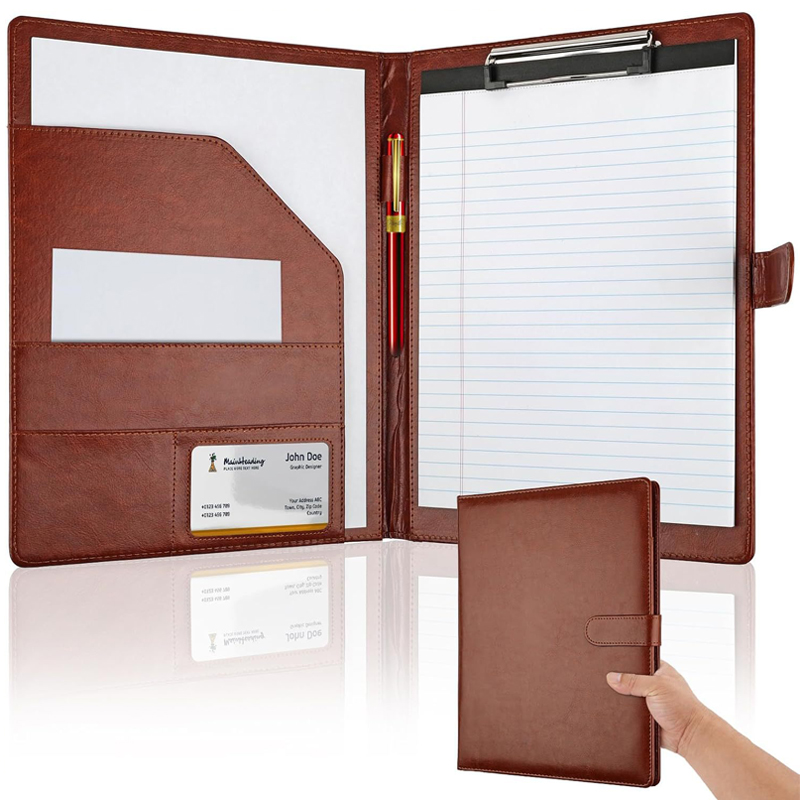 Multifunctional A4 Leather Con - Leather Work Folder recension och pris