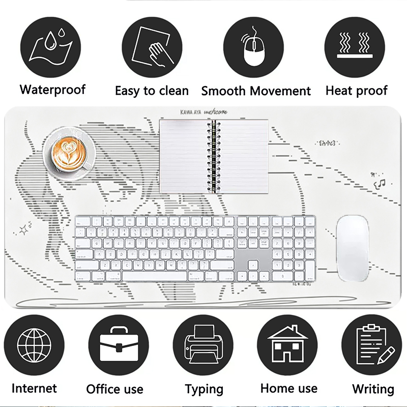 1Pcs Leather Mouse Pad Anime A - Leatherwork Desk recension och pris