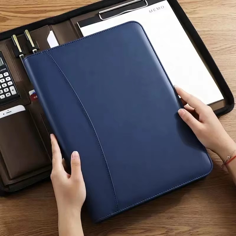 PU Leather Portafolio A4 Docum - Leather Work Folder recension och pris