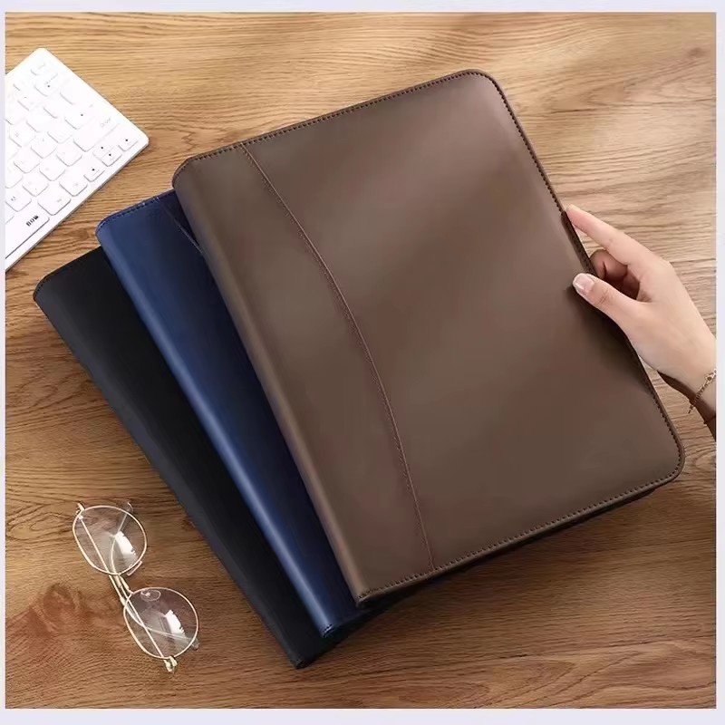 PU Leather Portafolio A4 Docum - Leather Work Folder recension och pris